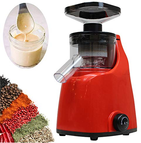 Moongiantgo Electric Stone Grain Grinder Stone Mill Dry and Wet Grain Mill Milling Machine Soy Milk Maker Refiner Peanut Butter Maker Sesame Sauce Grinder Powder Machine Detachable Grinding Bin (220V)
