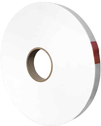 Doppelseitiges Klebeband, Spiegelklebeband extra stark, Schaumklebeband doppelseitig 1 mm Dick in weiß, Universelles Montageband, Länge und Breite wählbar (50 mm x 12 m)