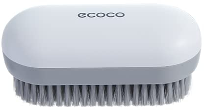 MEIJMJIA - Cepillo de lavado, cepillo de limpieza con cerdas extra duras, para la limpieza de ropa, zapatos, azulejos, cocina, baño (blanco/sin asa)