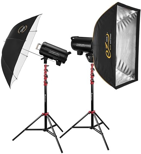 Flashpoint Studio Pro 800 III-V 800Ws R2 Monolight Strobe Flash with 30W LED Modeling Lamp, Bowens Mount Strobe Light for Photography, R2 2.4GHz Wireless Studio Light with 1.0s Max Recycle Time