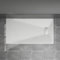 Blümme Rectangle Shower Tray 1500x800mm Bathroom SMC Slip-Resistant Flat Shower Base for Shower Enclosure Cubicle and Wetroom White