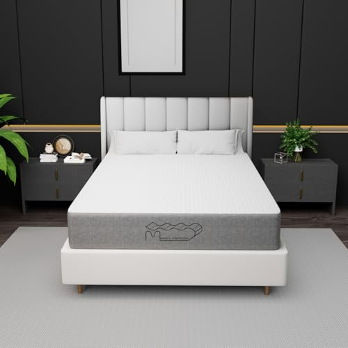 Matelas Memory en mousse à froid, 140 x 200 cm, 26 cm de hauteur, dureté H3, 7 zones corporelles, confortable, matelas double pour la chambre à coucher à la maison