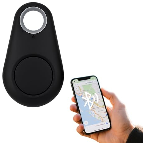 Traceur GPS Bluetooth 5.0 avec Alarme Anti-Perte et Géorepérage, Localisateur Intelligent pour Animaux (Chats, Chiens), Clés, Voitures, Portefeuille, Bagages, Compatible iOS & Android