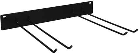 NUOBESTY Porta Attrezzi Giardino da Parete in Ferro Robusto Organizer Montaggio Facile con Ganci per Pala Rastrello e Scopa Supporto Salvaspazio per Garage e Esterni