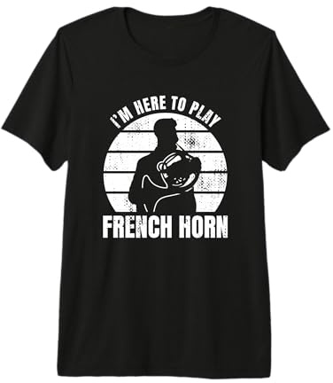 Je suis pour Jouer du cor d'harmonie T-Shirt Haut de Gamme