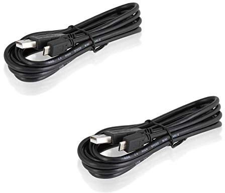 Wicked Chili 2X Cavo di Ricarica per PS4 Controller Micro USB Cable Compatibile con Playstation 4 (1.8m) Charge & Play, Hi-Speed USB 2.0 Connection Cable for Dualshock 4 Controller, Nero