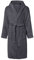 Chiemsee Unisex Bademantel mit Kapuze 100% Baumwolle Gr.S - XXL grau, Bekleidungsgröße:S