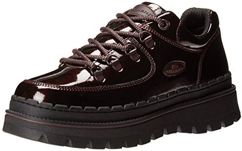 Skechers Women's Heritage Boot Fashion, Burgundy, 8