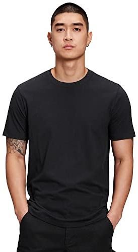 GAP Mens Everyday Soft Crew Neck T-Shirt T Shirt, Black 200, Large US