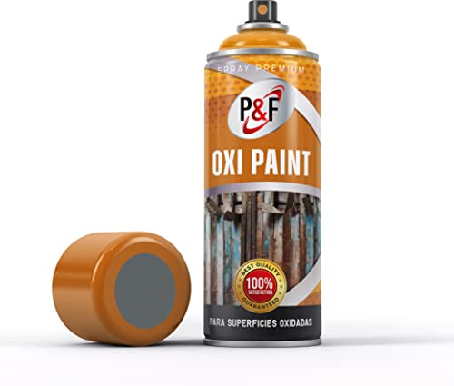 AEROSOLES P&F ESMALTE DIRECTO SOBRE ÓXIDO EN SPRAY - Pintura antioxidante - Esmalte antioxidante para metales sin necesidad de imprimación - pintura para metales 3 en 1 ANTIOXIDO IMPRIMACION Y COLOR