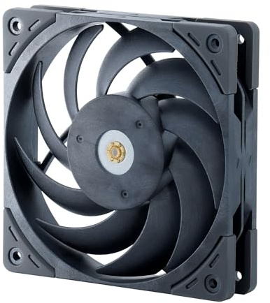 Scythe Grand Tornado Ventilateur de boîtier d'ordinateur 120 mm, PWM 400-3000 tr/min, ventilateur de processeur haute performance, connecteur 4 broches, couleur gris métal, modèle haute vitesse (Grand