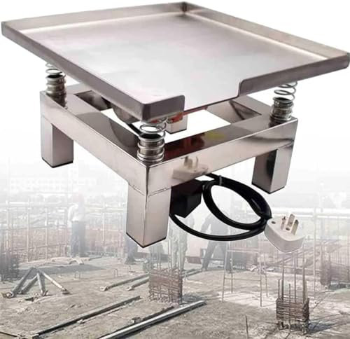 IEOWY Table vibrante pour béton, Banc d'essai de Vibrations, Plate-Forme de Vibration pour Bloc d'essai, pour éliminer Les Bulles, secouer Le précipité (35 * 35 cm 220 V)