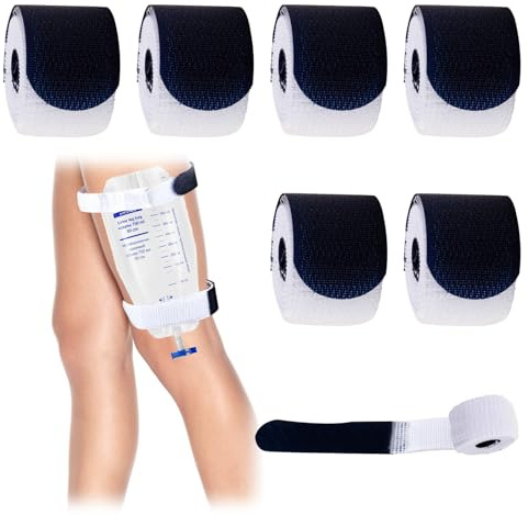 6 Piezas Correas Para Bolsas De Pierna Paracatéter, Cinturones Protectores Ajustables Paracatéteres, Sonda Pierna Bolsa, Utilizado Para Colector Urinario Y Bolsa De Orina