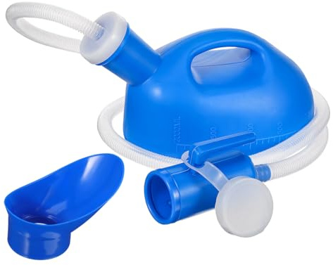 BIUDECO Urinario Portátil para Mujer con Integrada Reutilizable Capacidad Grande para Viajes Camping y Prolongado Botella Resistente y Ligera para Orinar Cómodamente Exteriores