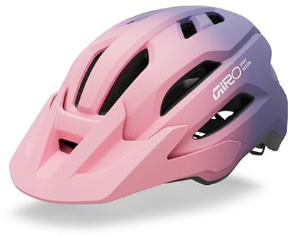 Giro Youth Unisex Sport Helmet, Pink/Purple, In-Mold Construction, Fixture II, Recreation