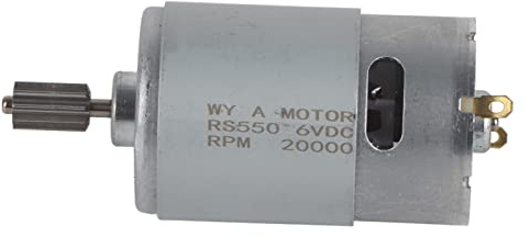 Micromotor RS550 de Alta Velocidad, Gran Potencia para Coche de Juguete Eléctrico, Motocicleta, Compacto, Ligero, de bajo Ruido, Rendimiento Estable para Niños, Hecho de Material de Primera