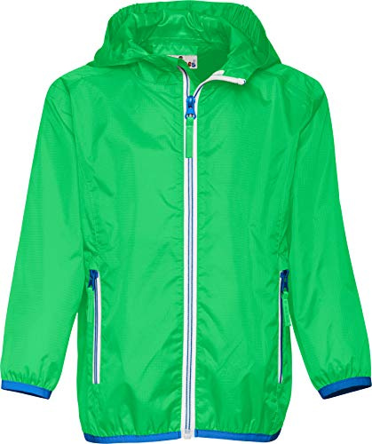 Playshoes Unisex barn vikbar funktionell jacka regnjacka, Grön 29, 164 cm