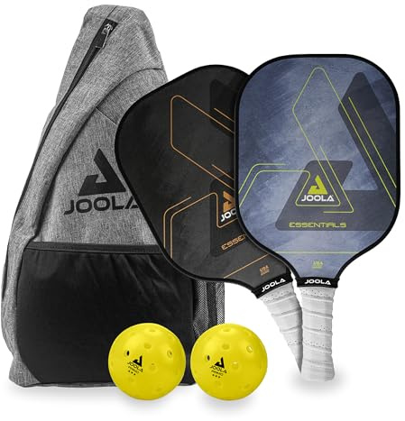 JOOLA Essentials Performance Pickleball Paddle with Reinforced Fiberglass Surface and Honeycomb Polypropylene Core,Set