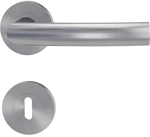 Griffwerk Rosettengarnitur Lorita Professional Line für den Einsatz im Privat- und Objektbereich Edelstahl matt BB