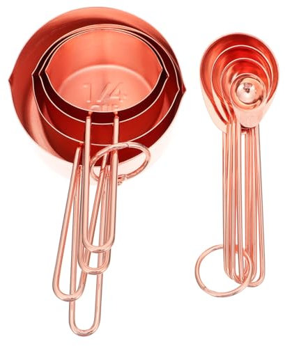 PRETYZOOM 8pièces Cuillères à Mesurer Acier Inoxydable Doseuses De Cuisine Pour Pâtisserie Lait Poudre Lot