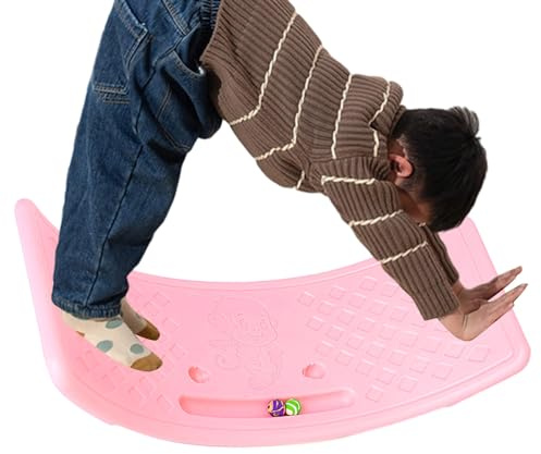 Ahuuen Tavola di Equilibrio | Dondolo Oscillante per Altalena | Altalena A Dondolo Curva Antiscivolo | Attrezzatura per L'allenamento 'Equilibrio | con Punti di Massaggio | per Stare in Equilibrio