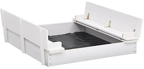 SKM Arenero Infantil de Madera de Abeto 95x90x15 cm,Juegos y Juguetes,Estructuras para Juegos al Aire Libre,Cajones de Arena,313889