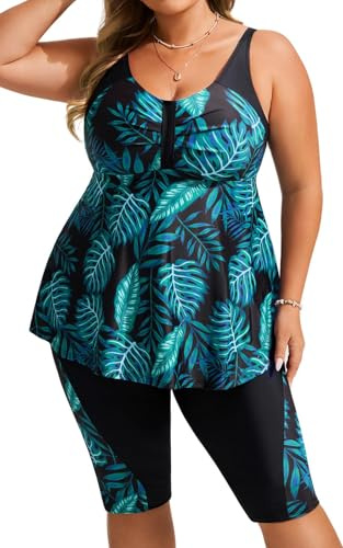 Hanna Nikole Tankini dam stor storlek mage way badmode push up tankini tvådelat set hög midja sommar baddräkter tankini topp med badshorts