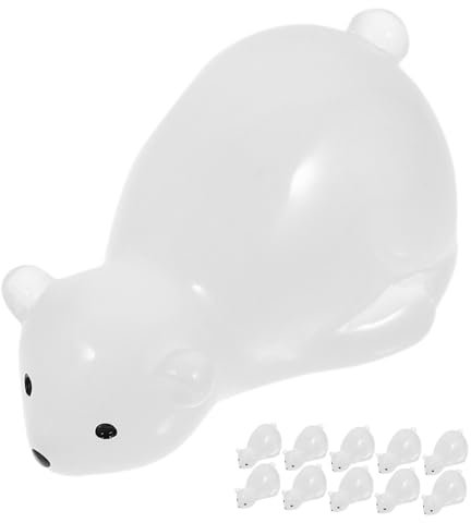BESPORTBLE 20 Pièces Ours Polaire Ornements Ours Jardin Statue Cour Ours Figure Cour Approvisionnement Compact Ours Figure Jardin Ours Figure Cour Ours Décor Jardin Fournitures Ours Statue