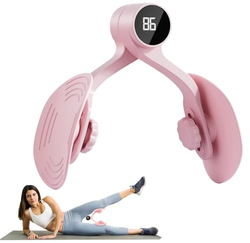 Thigh Master, Pelvic Floor Strengthener for Women, Thigh Exerciser with Counter, Pelvic Floor Exercise Devices, Kegel Pelvic Floor Trainer, Leg Inner Thigh Exercise Equipment Home Gym (Pink)