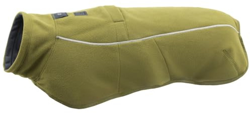 Ruffwear, Climate Changer Dog Fleece Vest, Lightweight, Warm, Winter Coat for Dogs with Adjustable Fit, Quick Release Buckles, Reflective Trim, and Harness Compatibility, Cedar Green, Large