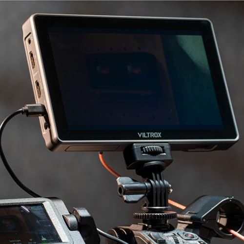 VILTROX DC-A1 Monitor de Video 2800Nit, Pantalla Táctil de 7 Pulgadas 60Hz 4K con Ventiladores, Monitor Externo para Cámaras DSLR 1920x1080, HDMI 4K Entrada/Salida,3D LUT, Ángulo de Visión 170°