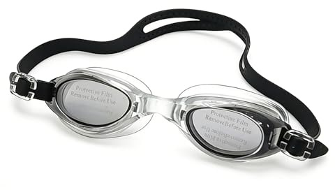 VNIDJGB Swimming Goggles, Anti Fog No Leaking Clear Mens Goggles Swimming, Professional Fit & Comfort Black Adult Swim Goggle, Swim Goggle Adult for Adults Women Men & Kids.(Black)