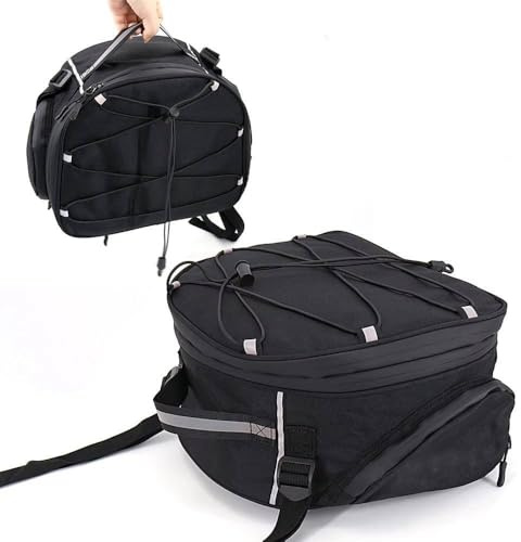SERALI Accessoires Moto pour BMW R1300GS, sacoches arrière en Nylon imperméables, sacoches de siège arrière Noires, Sac à Main