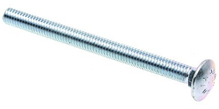 Prime-Line 9063153 Carriage Bolts, 5/16 In.-18 X 4 In., A307 Grade A Zinc Plated Steel (50 Pack)