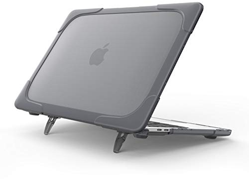 ProCase for MacBook Air 13'' M1 Case Cover, 2020 2019 2018 (A2337 /A2179 / A1932), Heavy Duty Slim Hard Shell Protective Cover -Grey