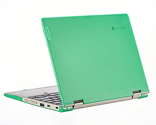 mCover Hårt skal endast kompatibelt med 2021 11,6 tum Lenovo Flex 3i 11IGL05 2-i-1 Chromebook 2021 bärbar dator (passar inte Lenovo 300E Windows & Flex 11 Chromebook) (LEN-Flex3i-11IGL05 grön)