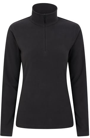 Mountain Warehouse Camber Womens Fleece Jumper | Lightweight & Comfortable Anti-Pill Ladies Half Zip Sweater Top, Warm & Cosy Microfleece, For Layering & Everyday Casual Wear