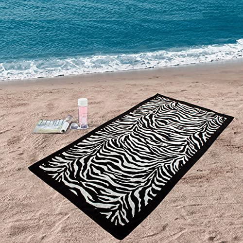 GC GAVENO CAVAILIA Strandtuch, 500 g/m², extra großes Strandtuch, 100 x 180 cm, sandfrei, schnell trocknend, leicht, Yoga- und Schwimmhandtuch