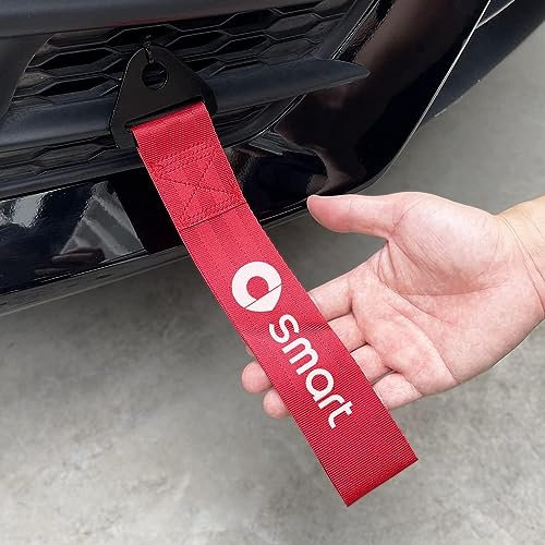 BRALEM Auto AnhäNgerschleppen Sportseil FüR Smart Fortwo Forfour 453 451 450, Schwerlast Abschleppgurt StoßStange Vorne Und Hinten Abschlepphaken Riemenstil Abschleppgurt Dekorativ GüRtelleine