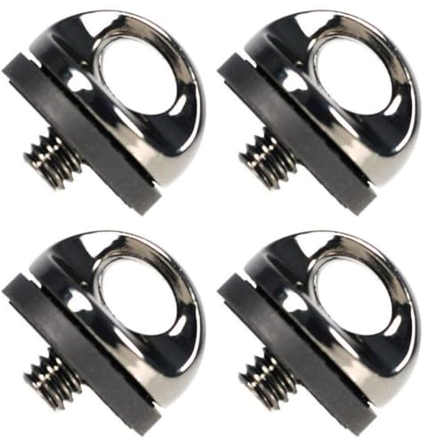 LEEQ Kamera Befestigungsschraube 1/4 Zoll - Adapter-Schraube für Kameragurt D-Ring 1/4 Zoll Schraube für Tragegurt, Qr-Platte, Kamera Zubehör für Stativ, Tripod, Schraubadapter(4pcs)