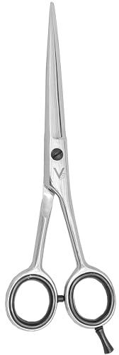 Vida Goods Hair Scissor 6 Professional Hair Cutting Scissors for Salon & Home Use Stainless Steel Barber Shears for Men, Women, Children & Adults (Silver Polished, 6 Inches)