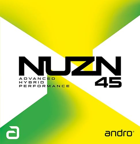 ANDRO NUZN 45 - Rivestimento per ping pong (nero, 1,9 mm)