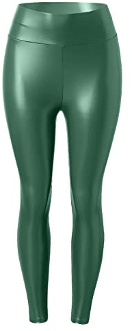 Läderbyxor för kvinnor, hög midja, konstläderbyxor, dam, stretch, lackleggings, glänsande, sexiga strumpbyxor, festival, läderleggings, push-up, termoleggings, outfit, rave, glansiga leggings