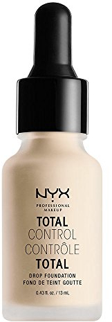 NYX Professional Makeup Fond de Teint Liquide Total Control Drop, Dosage Précis, Couvrance Modulable, Tenue Longue Durée, Finit Mat, Teinte : Pale