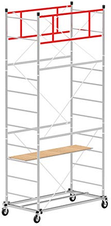 Trabattello altezza di lavoro 5.0 m in acciaio serie SCEDILUX made in italy | SCEDIL