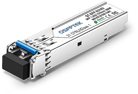 QSFPTEK Gigabit SFP Modul 1000BASE-LX/LH 1310nm 10km DDM Single-Mode LC Mini-GBIC Transceiver Kompatibel für HP J4859A/J4859C/J4859B
