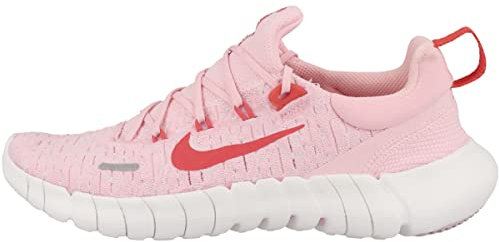 Nike Damen Free Run 5.0 Sneaker, Med Soft Pink Lt Purpink Foam, 40.5 EU