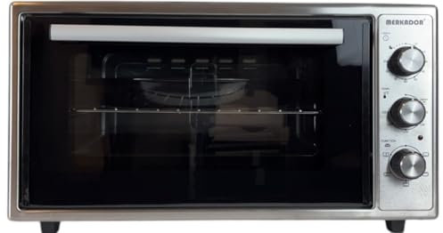 Merkador Four Autonome L - 50 litres - 2000 W - Finition Inox - Air Chaud - Intérieur émaillé facile à nettoyer