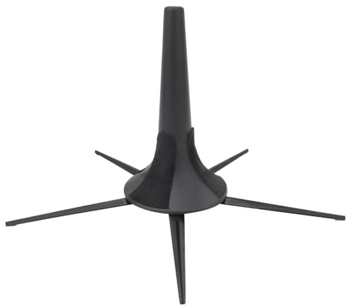 ZenithAur Trompetenständer mit drehbaren Schrauben, faltbare Trompetenhalterung, abnehmbare Metallhalterung, tragbarer 5-Bein-Halter für Orchesterinstrumente