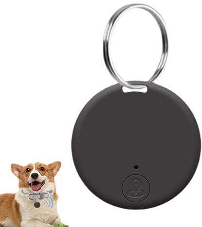 Traceur GPS Chien, Perte Téléphone Chercheur Alarme Trouve-clés, Localisateur De Clé avec en Temps Réel Dispositif Mobile Intelligent Anti-Perte, Localisateur D'objets avec Trou GPS Tracker